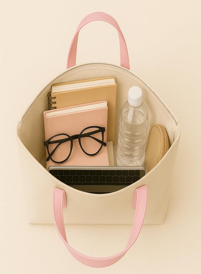 STRUTT Cotton Canvas Tote Bags for Women | Stylish Quirky Prints Shoulder Bag | Lightweight Spacious Handbag for College, Office, Shopping & Daily Use | Eco-Friendly Multipurpose Tote (Bunny) - Image 5